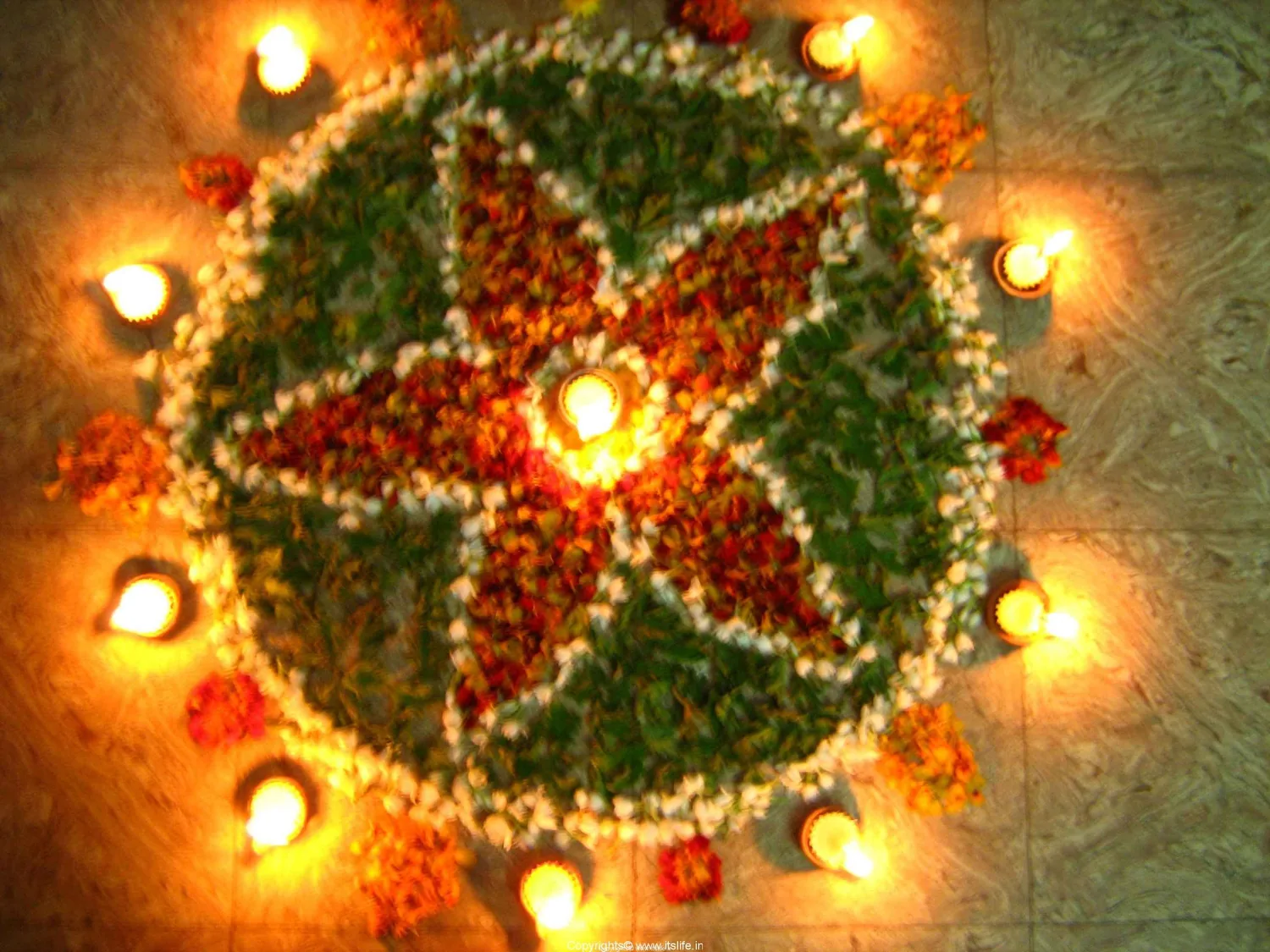 Decorative Diwali candles